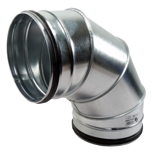 Kovové koleno kulaté 90° s těsnící gumou Ø 400 mm