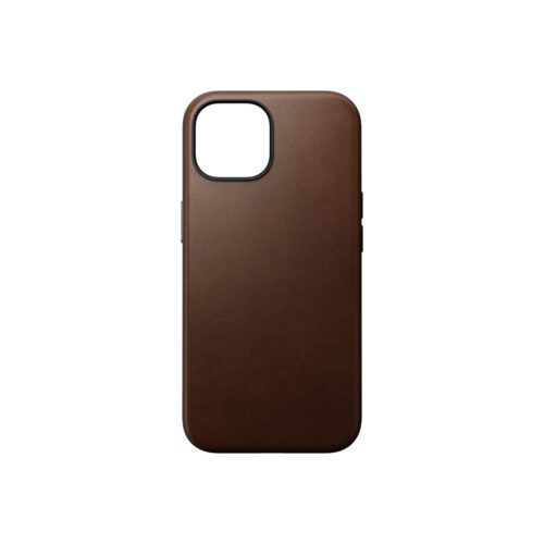 Kožený kryt pro iPhone 15 Nomad Modern - hnědý