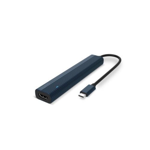 Multifunkční hliníkový USB-C hub Spello 7in1 s 100W Power Delivery - temně inkoustový - Obrázek 2