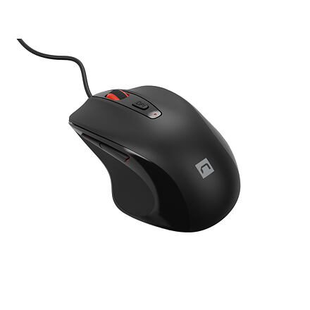 Natec optická myš PIGEON 2/4 000 DPI/Kancelářská/Optická/4 000 DPI/Drátová USB/Černá NMY-2047