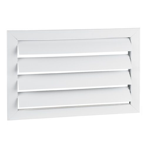 Plastová větrací mřížka bez příruby se samotížnou žaluzií 514x303 mm