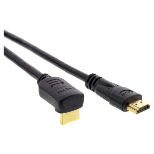 Sencor SAV 276-015 HDMI 2.0 A/M - A/M 90° High Speed kabel + Ethernet kabel Maximální datový přenos: 18 Gb/s