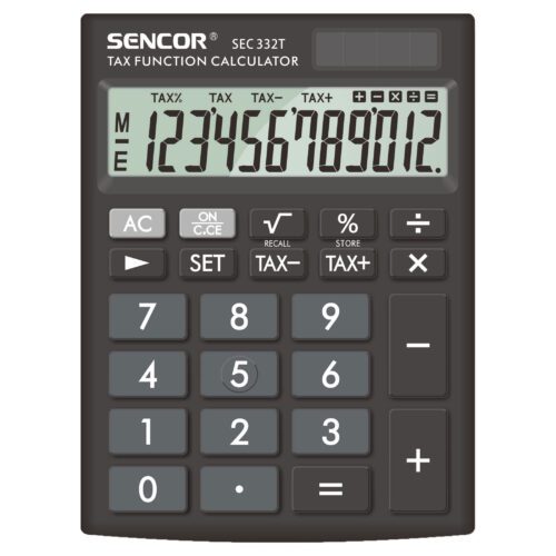 Sencor SEC 332T Stolní kalkulačka Extra velký 12-ti místný LCD displej