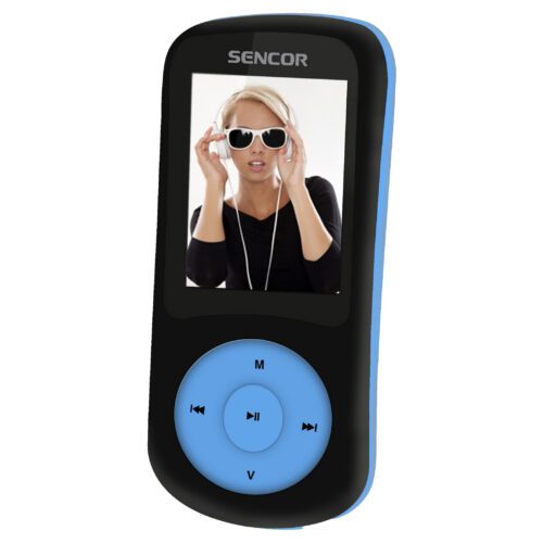 Sencor SFP 5870 BBU MP3/MP4 přehrávač 8 GB s FM rádiem Přehrává MP3 a WMA