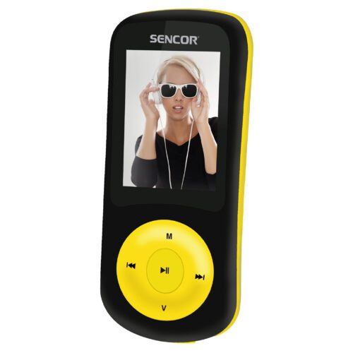 Sencor SFP 5870 BYL MP3/MP4 přehrávač 8 GB s FM rádiem Přehrává MP3 a WMA
