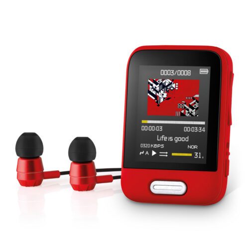 Sencor SFP 7716 RD MP3/MP4 přehrávač 16 GB s Bluetooth 16 GB vnitřní pamět