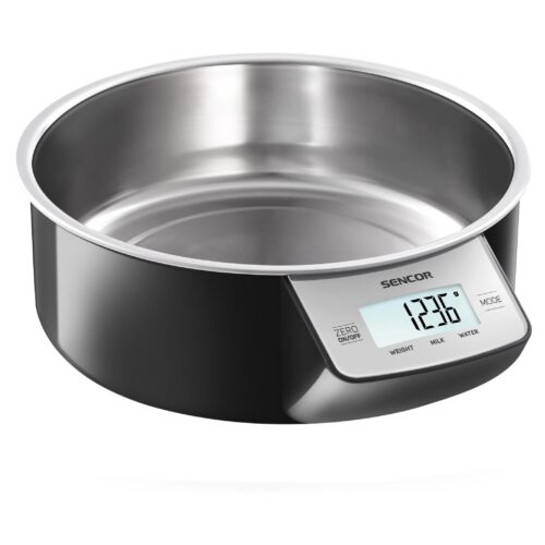 Sencor SKS 4030BK Kuchyňská váha Vyjímatelná miska z nerezu pro snadnou a hygienickou údržbu