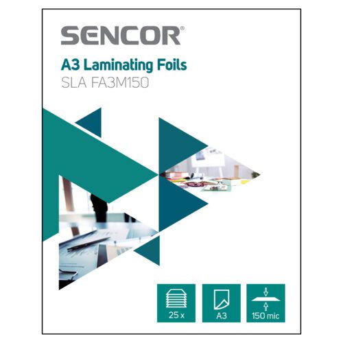 Sencor SLA FA3M150 A3 Laminovací folie Tloušťka folie 2 x 75 mikronů