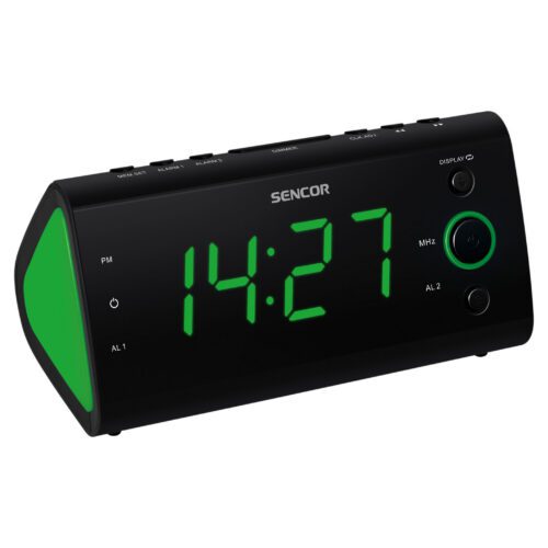 Sencor SRC 170 GN Radiobudík LED displej (3 cm) PLL FM rádio s předvolbami