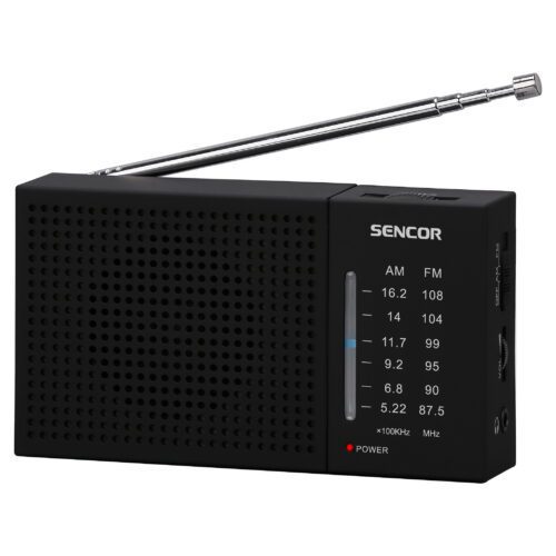 Sencor SRD 1800 Přenosný rádiový přijímač FM / AM Teleskopická anténa pro příjem FM radia