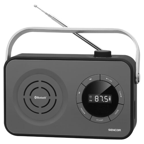 Sencor SRD 3200 B Přenosný PLL FM radiopřijímač Vysoká citlivost a vynikající zvukový výkon