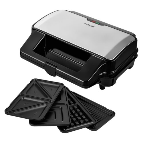 Sencor SSM 9940SS Sendvičovač (4 v 1) Toustovač se 4 vyměnitelnými pečicími deskami