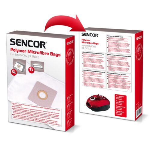 Sencor SVC 840 Mikrovlákenné sáčky do vysavače Účinnost filtrace na úrovni HEPA filtru