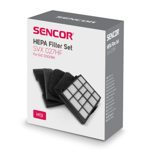 Sencor SVX 027HF Sada filtrů Sada vstupního a výstupního mikrofiltru a výstupního filtru HEPA H13