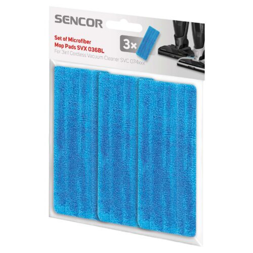 Sencor SVX 036BL Sada mopovacích polštářků Sada mikrovlákenných mopovacích polštářků pro SVC 074x