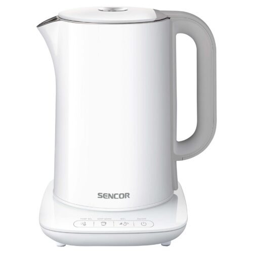 Sencor SWK 1591WH Dvoustěnná rychlovarná konvice Vestavěný přehledný LED displej
