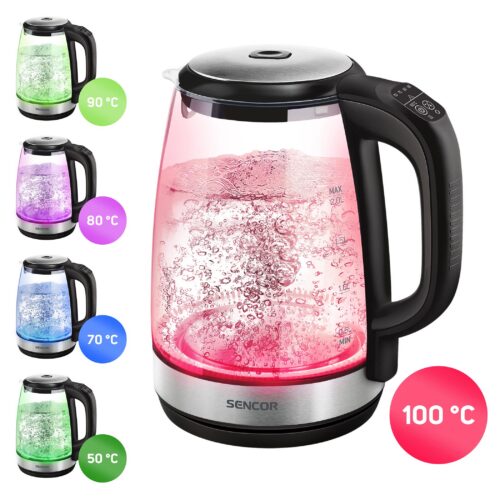 Ohřev vody na zvolenou teplotu: 50-70-80-90-100 °C