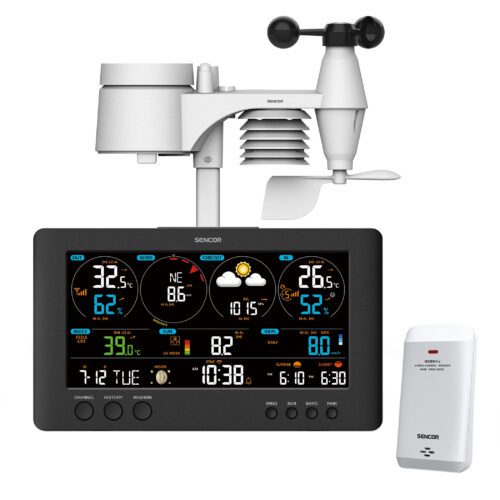 Sencor SWS 12500 WiFi WiFi profesionální meteorologická stanice Podpora globálních veřejných meteorologických platforem Weather Underground