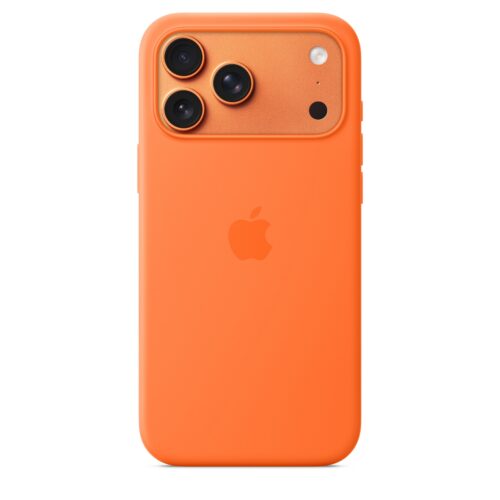 Silikonový kryt na iPhone 17 Pro Max Apple s MagSafe - oranžový - Obrázek 2