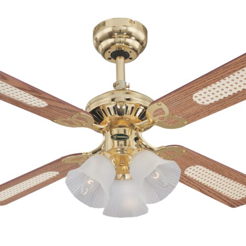 Stropní ventilátor se světlem a řetízkovým ovládáním Westinghouse PRINCESS TRIO 78199
