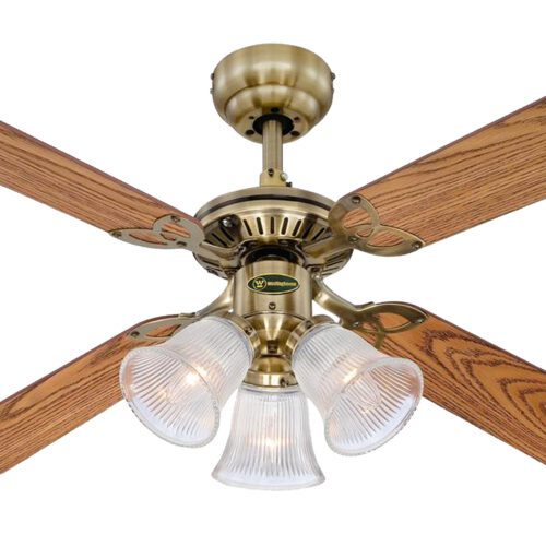 Stropní ventilátor se světlem a řetízkovým ovládáním Westinghouse PRINCESS TRIO 78265