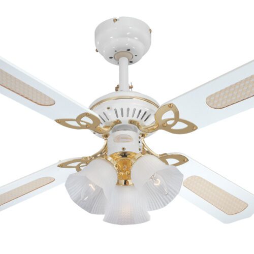 Stropní ventilátor se světlem a řetízkovým ovládáním Westinghouse PRINCESS TRIO 78324