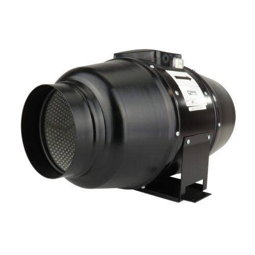 Tichý ventilátor do potrubí kovový s přepínačem rychlosti Ø 100 mm