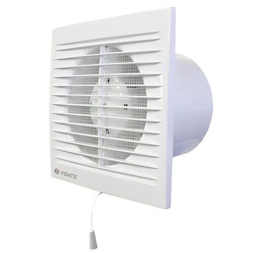 Ventilátor do koupelny se síťkou a tahovým spínačem Ø 150 mm