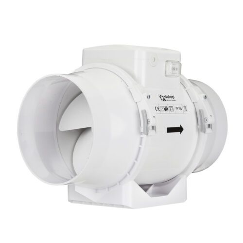 Ventilátor do potrubí axiální plastový s přepínačem rychlosti Ø 160 mm