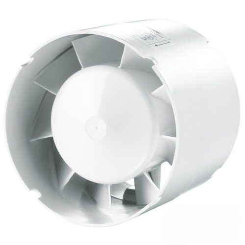 Ventilátor potrubní malý s větším výkonem a kuličkovými ložisky Ø 100 mm