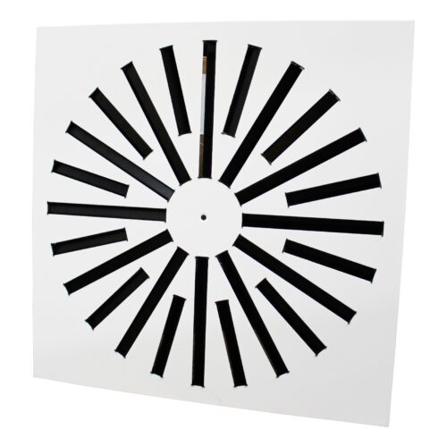Vířivý anemostat čtvercový AMS 393x393 mm / 16 lamel