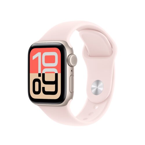 40mm jemně růžový sportovní řemínek – S/M - Obrázek 2