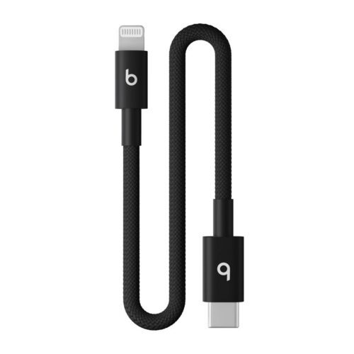 Apple Beats USB-C/Lightning Woven Cable(20cm)-Bolt Black MEQM4EE/A