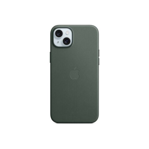 Apple kryt z tkaniny FineWoven s MagSafe na iPhone 15 Plus – listově zelený