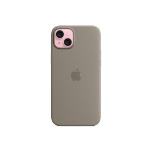 Apple silikonový kryt s MagSafe na iPhone 15 Plus – jílově šedý