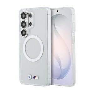 BMW M IML Metal Logo Magnetic Zadní Kryt pro Samsung Galaxy S26 Ultra Transparent BMHMS26L25HSMLKT