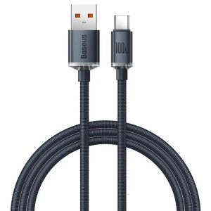 Baseus CAJY000401 Crystal Shine Series Datový Kabel USB - USB-C 100W 1