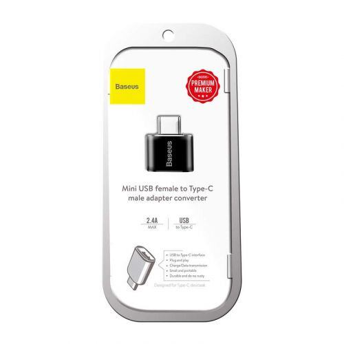 Baseus CATOTG-01 Adaptér z USB-A na USB-C Black CATOTG-01 - Obrázek 2