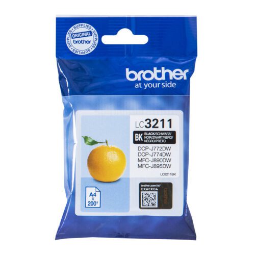 Brother LC-3211BK inkoustová náplň Originální Standardní výtěžnost Černá LC-3211BK