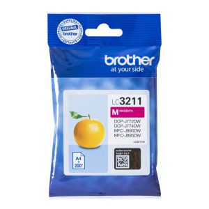 Brother LC-3211M inkoustová náplň Originální Standardní výtěžnost Purpurová LC-3211M