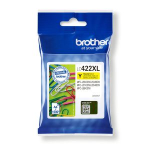 Brother LC-422XLY inkoustová náplň 1 kusů Originální Žlutá LC-422XLY