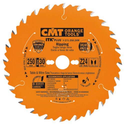 CMT Orange Tools CMT ITK Ultra tenký kotouč pro podélné řezy - D250x2