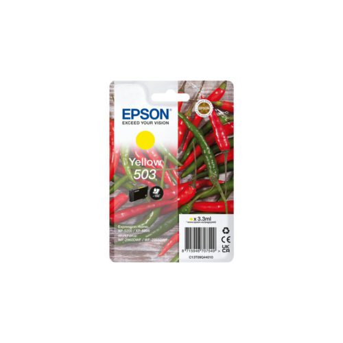 Epson 503 inkoustová náplň 1 kusů Originální Standardní výtěžnost Žlutá C13T09Q44010