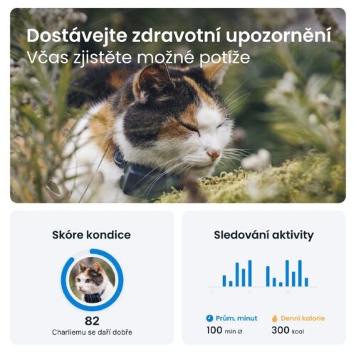 GPS lokátor pro kočky Tractive GPS CAT Mini - tmavě modrý - Obrázek 2