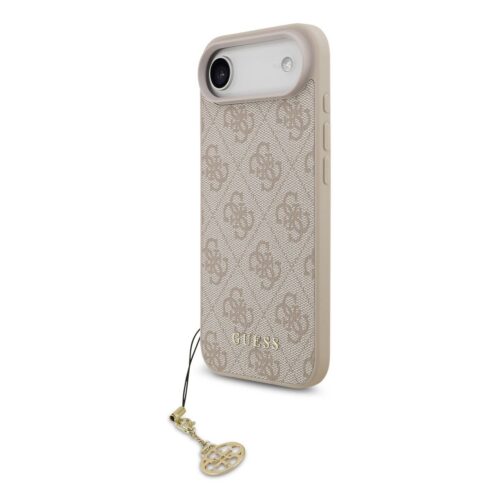 Guess 4G Charm MagSafe Zadní Kryt pro iPhone Air Tone on Tone Pink GUHMP17MGF4GCP