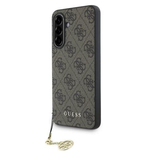 Guess 4G Charm Zadní Kryt pro Samsung Galaxy A56 Brown GUHCSA56GF4GBR