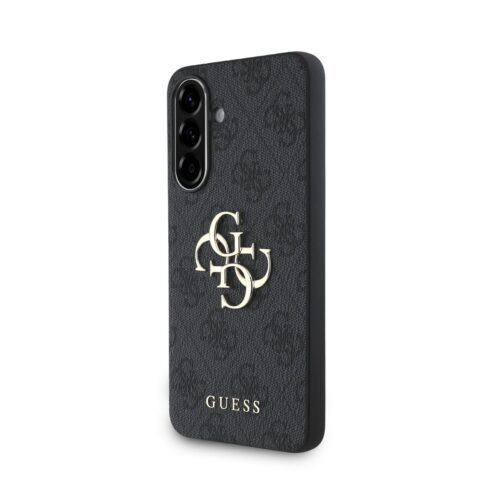 Guess PU 4G Metal Logo Zadní Kryt pro Samsung Galaxy A56 Grey GUHCSA564GMGGR