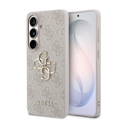 Guess PU 4G Metal Logo Zadní Kryt pro Samsung Galaxy S26 Pink GUHCS26S4GMGPI
