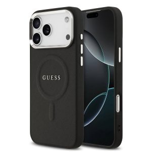 Guess PU Saffiano MagSafe Zadní Kryt pro iPhone 17 Pro Max Black GUHMP17XPSAREGSK