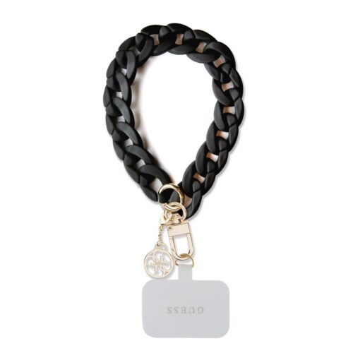 Guess Univerzální Popruh na Ruku 4G Charm Black GUOUCBMC4MK